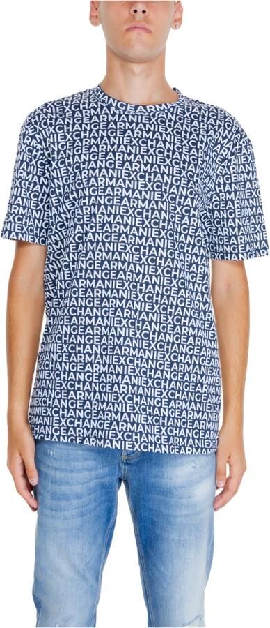 Armani Exchange Heren T-shirt Polo Herfst Winter Collectie Blue Heren - Foto 3