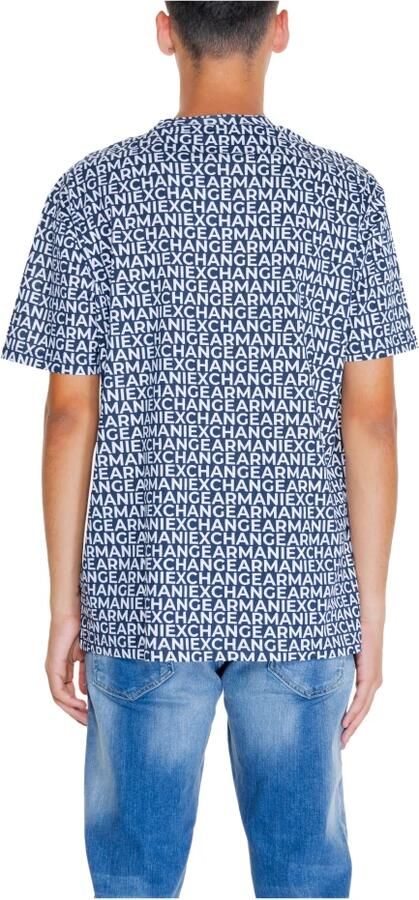 Armani Exchange Heren T-shirt Polo Herfst Winter Collectie Blue Heren