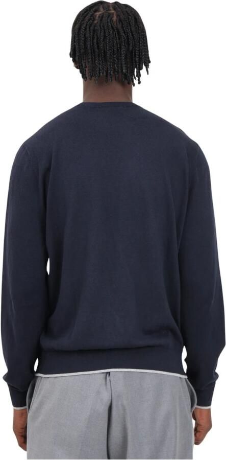 Armani Exchange Blauwe Rondehals Gebreide Kleding voor Mannen Blue Heren - Foto 11