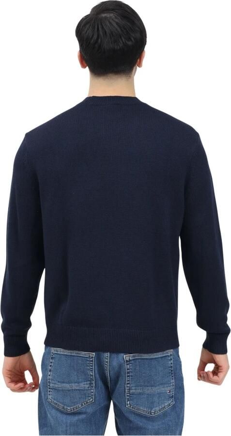 Emporio Armani Blauwe Basic Crewneck Sweater Blue Heren - Foto 9