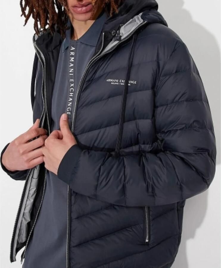 Armani Exchange Donsjack met tweewegritssluiting model 'GIACCA PIUMINO'