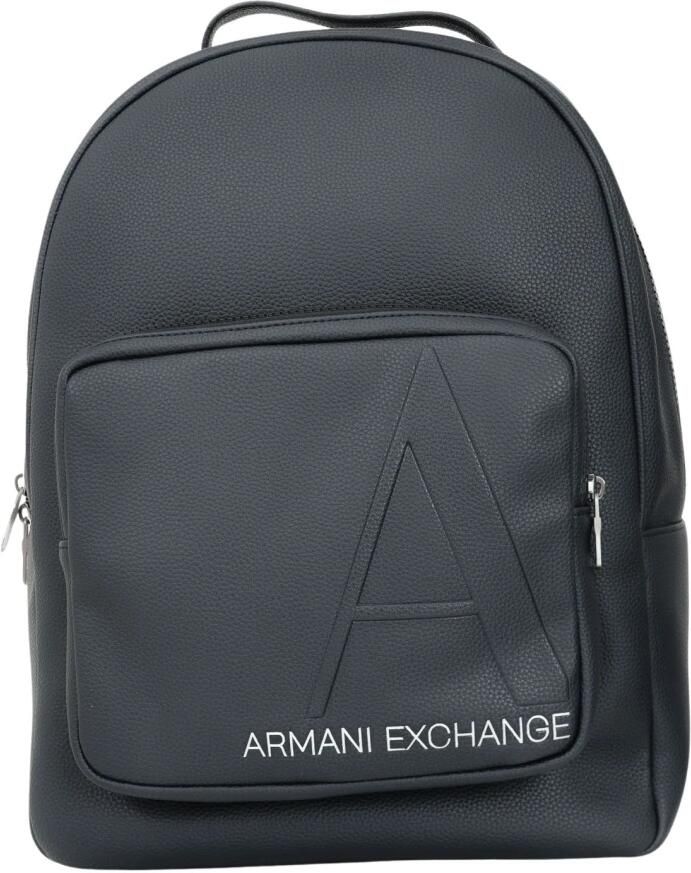 Armani Exchange Heren rugzak van imitatieleer met logo Blue Heren - Foto 4