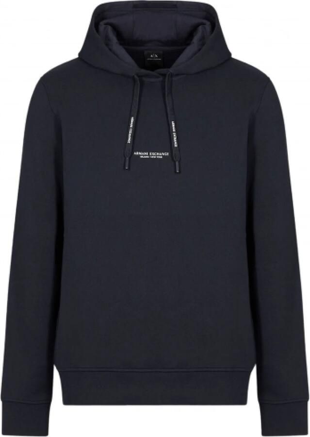 Armani Exchange Blauwe Hoodie Sweatshirt Milano New York Blue Heren - Foto 6