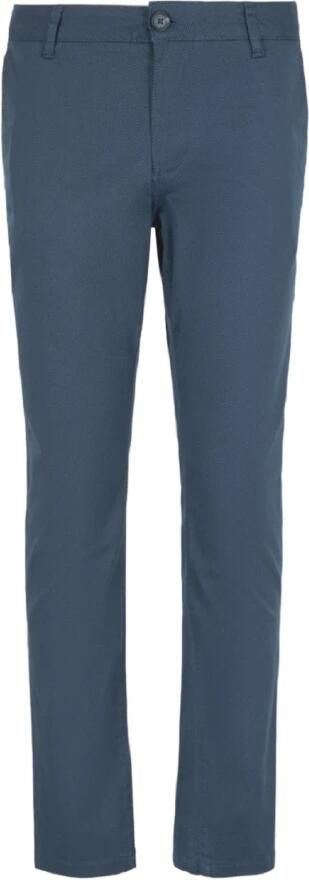 Armani Exchange Blauwe Katoen Elastaan Broek Ss24 Blue Heren