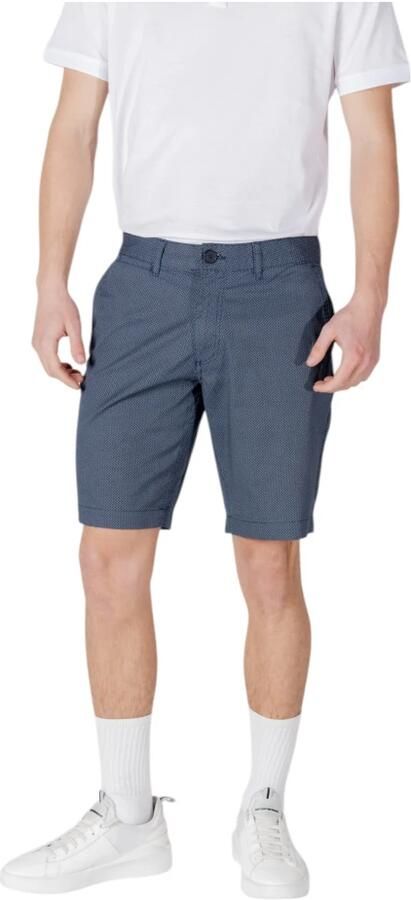 Armani Exchange Blauwe Katoenen Shorts met Zakken Blue Heren - Foto 3