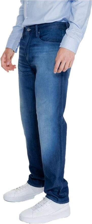 Armani Exchange Blauwe Rits Knoop Broek Herfst Winter Mannen Blue Heren - Foto 7