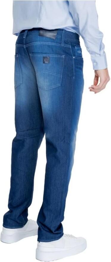Armani Exchange Blauwe Rits Knoop Broek Herfst Winter Mannen Blue Heren - Foto 6