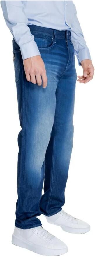 Armani Exchange Blauwe Rits Knoop Broek Herfst Winter Mannen Blue Heren - Foto 8