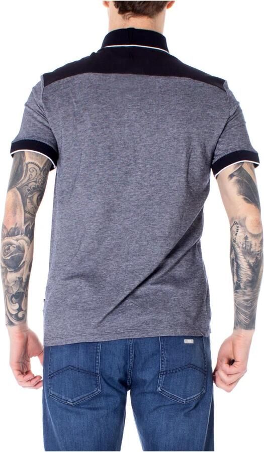 Armani Exchange Korte mouw poloshirt collectie Lente Zomer Blue Heren