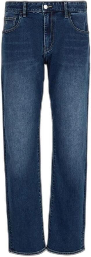 Armani Exchange Blauwe Rits Knoop Jeans Mannen Lente Zomer Blue Heren - Foto 4