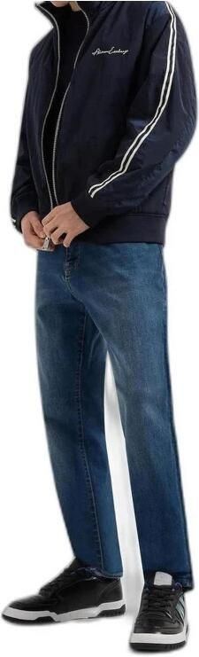 Armani Exchange Blauwe Rits Knoop Jeans Mannen Lente Zomer Blue Heren - Foto 5