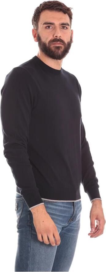 Armani Exchange Blauwe Rondehals Gebreide Kleding voor Mannen Blue Heren - Foto 14