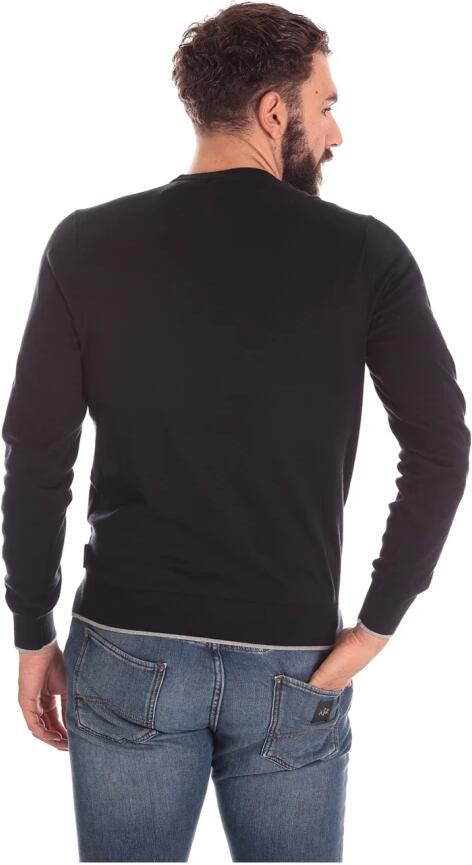 Armani Exchange Blauwe Rondehals Gebreide Kleding voor Mannen Blue Heren - Foto 10