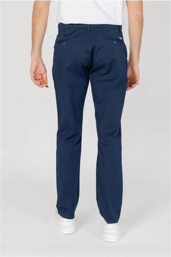 Armani Exchange Blauwe Katoen Elastaan Broek Ss24 Blue Heren - Foto 2