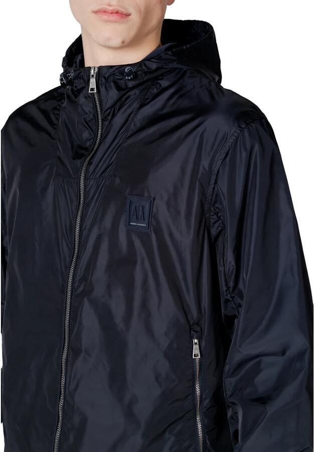 Armani Exchange Blauwe lente capuchonjas Blue Heren