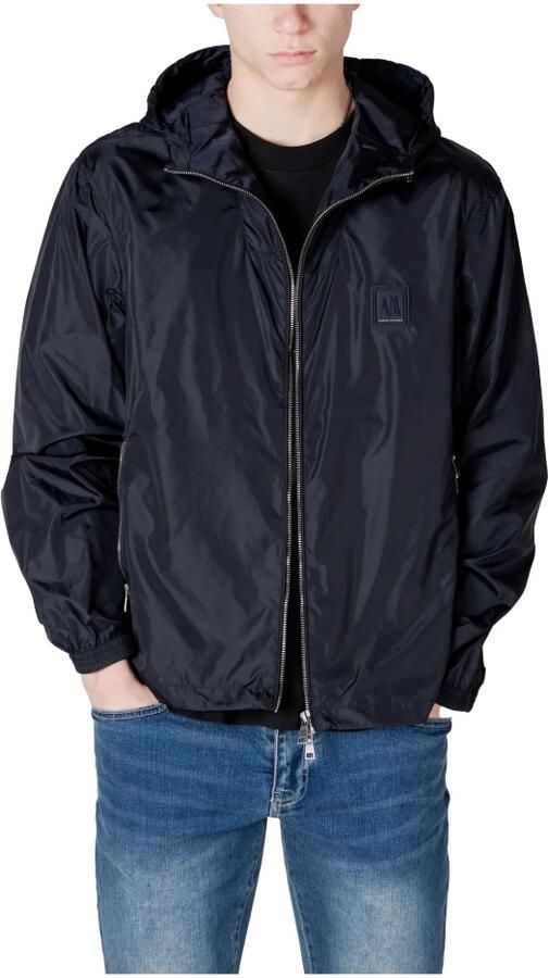 Armani Exchange Blauwe lente capuchonjas Blue Heren - Foto 2