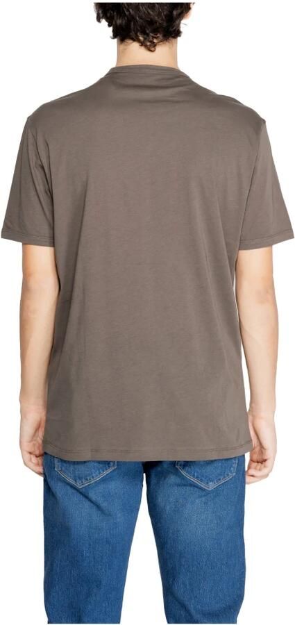 Armani Exchange Klassieke katoenen T-shirtcollectie Brown Heren