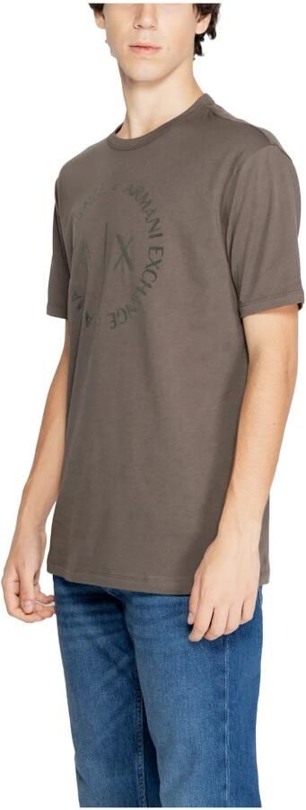 Armani Exchange Klassieke katoenen T-shirtcollectie Brown Heren - Foto 2