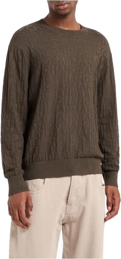 Armani Exchange Gebreide Viscose T-shirt Heren Collectie Green Heren - Foto 2