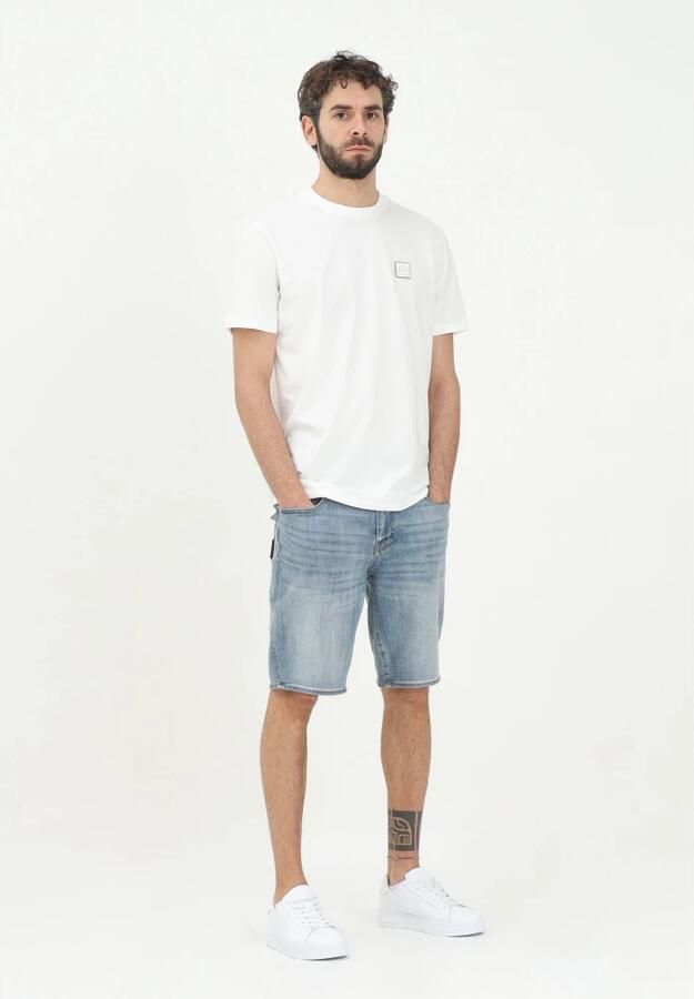Armani Exchange Casual Bermuda Shorts Collectie voor Mannen Blue Heren