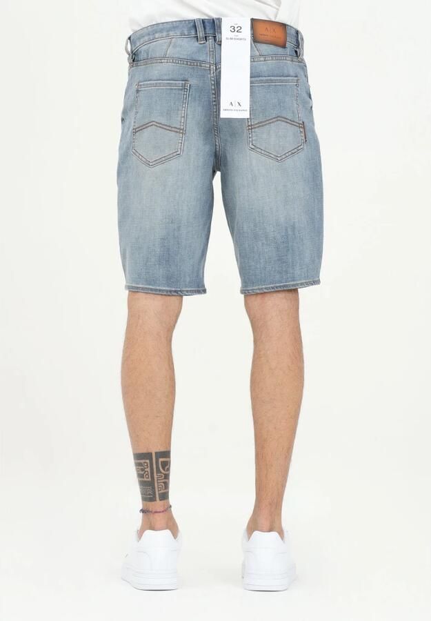 Armani Exchange Casual Bermuda Shorts Collectie voor Mannen Blue Heren - Foto 2