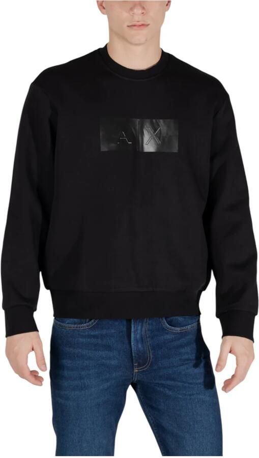 Armani Exchange Casual Ronde Hals Sweatshirt Black Heren