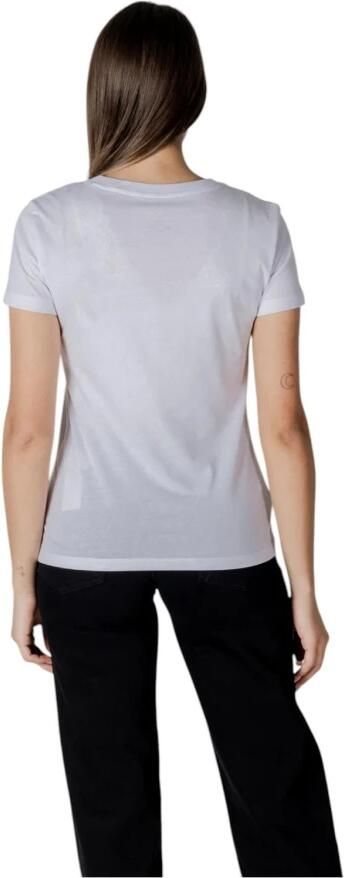 Armani Exchange Casual T-shirt met ronde hals White Dames - Foto 2