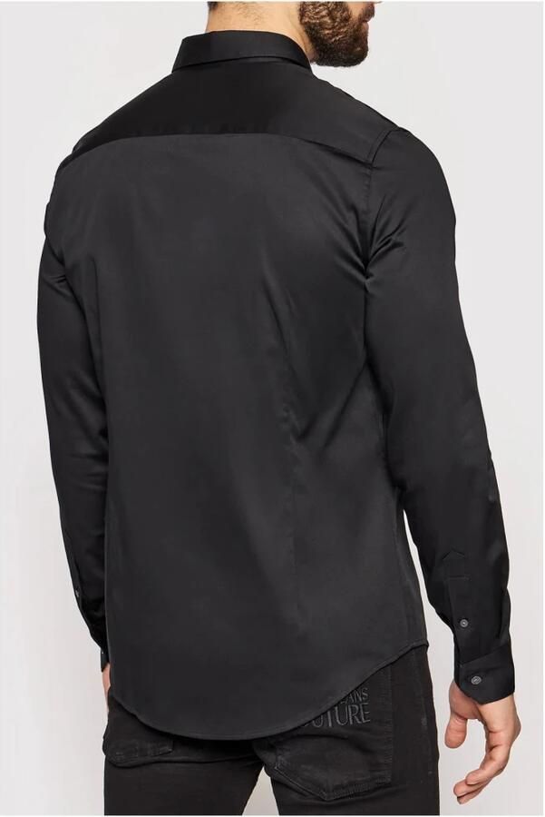 Armani Exchange Heren Overhemd Lange Mouwen Herfst Winter Collectie Black Heren - Foto 3