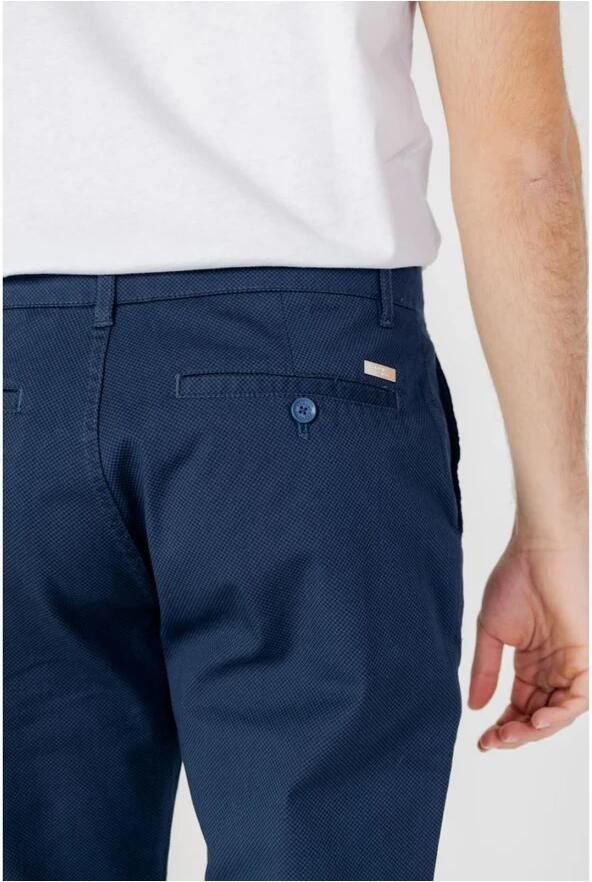 Armani Exchange Blauwe Katoen Elastaan Broek Ss24 Blue Heren - Foto 3
