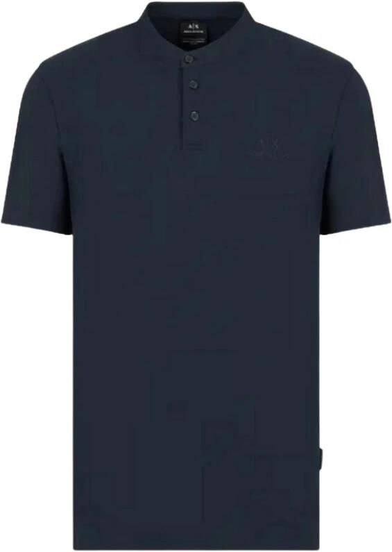 Armani Exchange Klassieke Polo Shirt Blauw Heren - Foto 2
