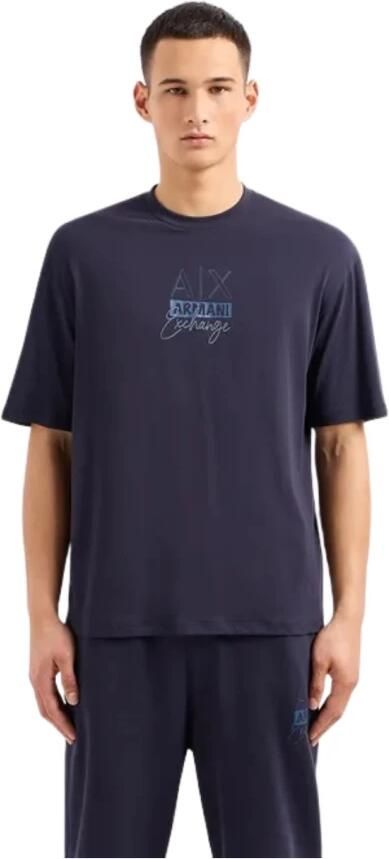 Armani Exchange Classic Tee Blue Heren - Foto 2