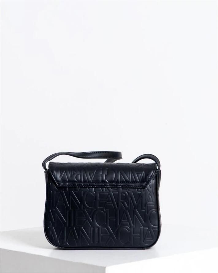 Armani Exchange Compacte polyurethaan handtas voor vrouwen Black Dames