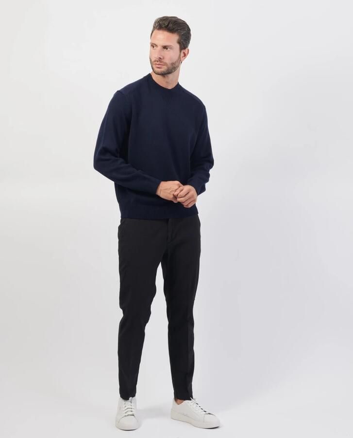 Emporio Armani Blauwe Basic Crewneck Sweater Blue Heren