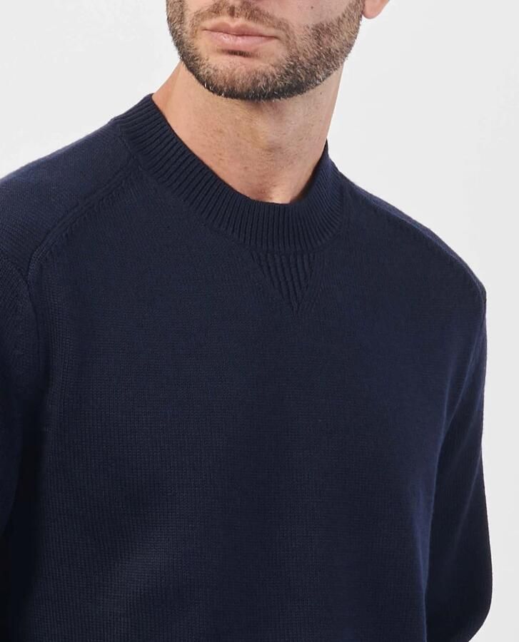 Emporio Armani Blauwe Basic Crewneck Sweater Blue Heren - Foto 2