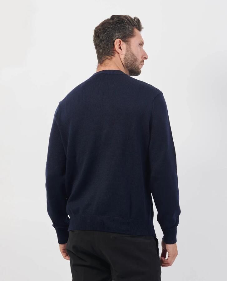 Emporio Armani Blauwe Basic Crewneck Sweater Blue Heren - Foto 3