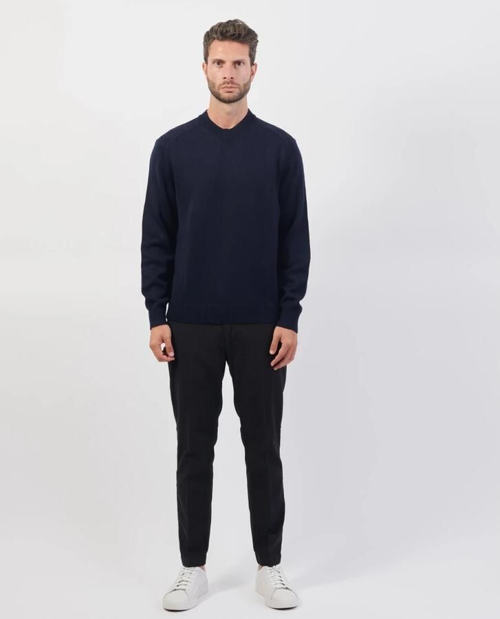 Emporio Armani Blauwe Basic Crewneck Sweater Blue Heren - Foto 4