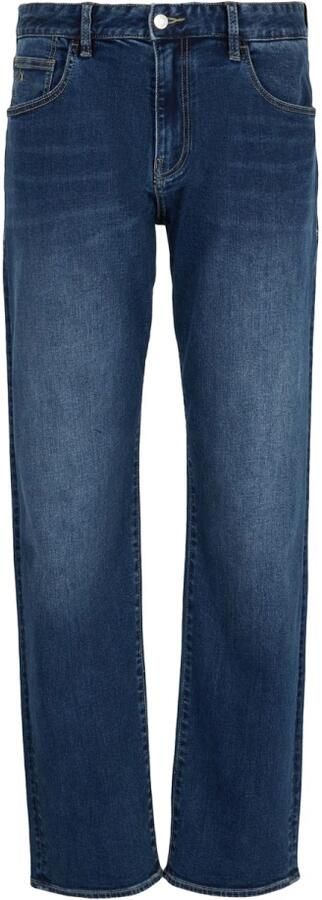 Armani Exchange Blauwe Rits Knoop Jeans Mannen Lente Zomer Blue Heren - Foto 6
