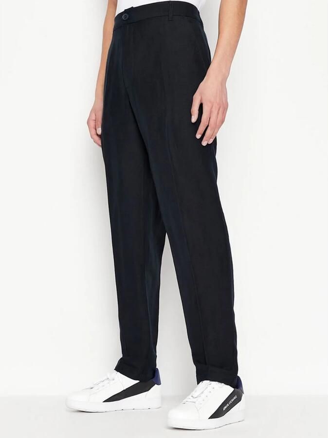 Armani Exchange Donkerblauwe Chino Broek Blue Heren