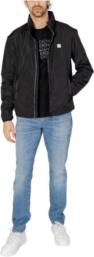 Armani Exchange Hooded Blouson Jas met Volledige Rits Black Heren - Foto 6