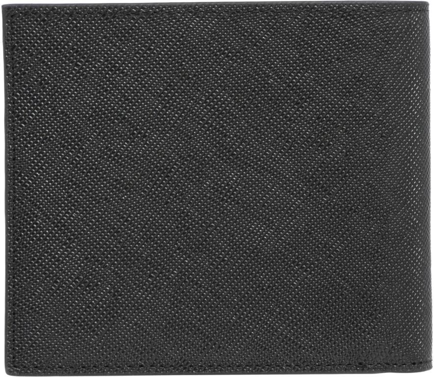 Armani Exchange Eenvoudige portemonnee met kaartsleuven Black Heren