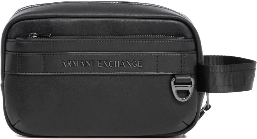 Armani Exchange Zwarte Polyester Tas met Meerdere Zakken Black Heren - Foto 6
