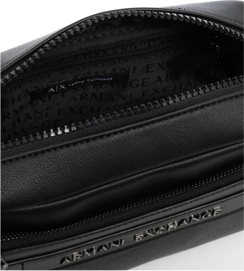 Armani Exchange Zwarte Polyester Tas met Meerdere Zakken Black Heren