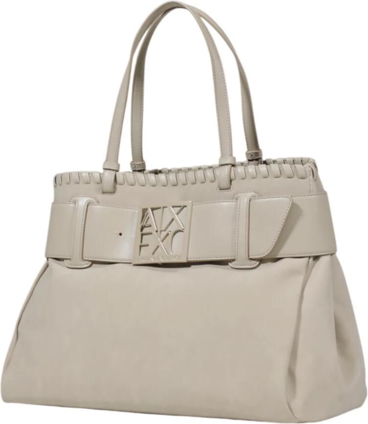 Armani Exchange Beige Handtas met Ritssluiting Beige Dames - Foto 2
