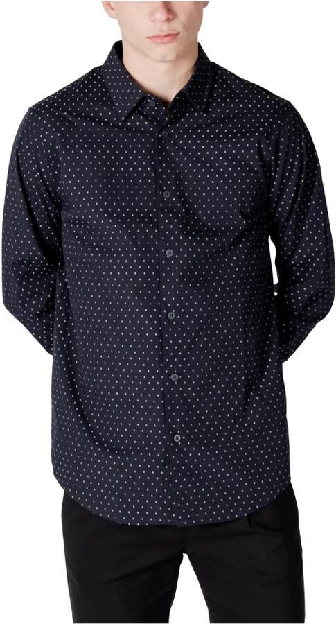 Armani Exchange Elegante herenoverhemd met lange mouwen Blue Heren - Foto 2