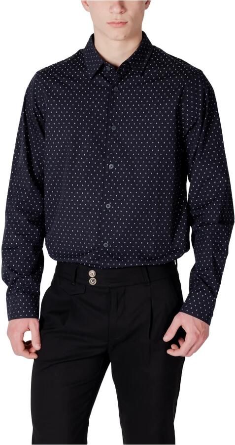 Armani Exchange Elegante herenoverhemd met lange mouwen Blue Heren - Foto 3