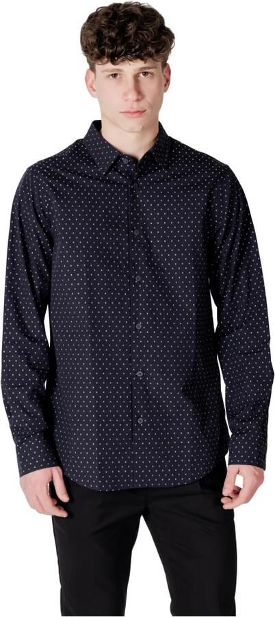 Armani Exchange Elegante herenoverhemd met lange mouwen Blue Heren - Foto 6