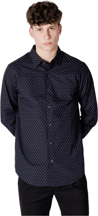 Armani Exchange Elegante herenoverhemd met lange mouwen Blue Heren - Foto 5