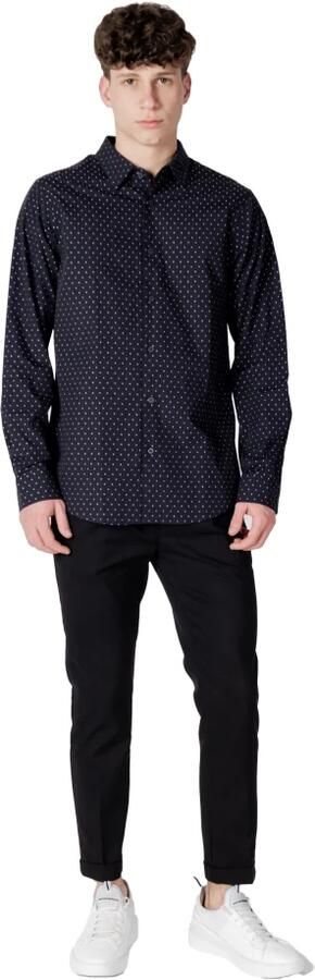 Armani Exchange Elegante herenoverhemd met lange mouwen Blue Heren - Foto 8