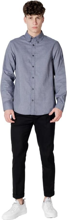 Armani Exchange Elegante herenoverhemd met lange mouwen Blue Heren - Foto 7