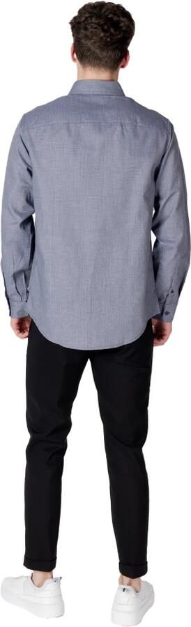 Armani Exchange Elegante herenoverhemd met lange mouwen Blue Heren - Foto 8